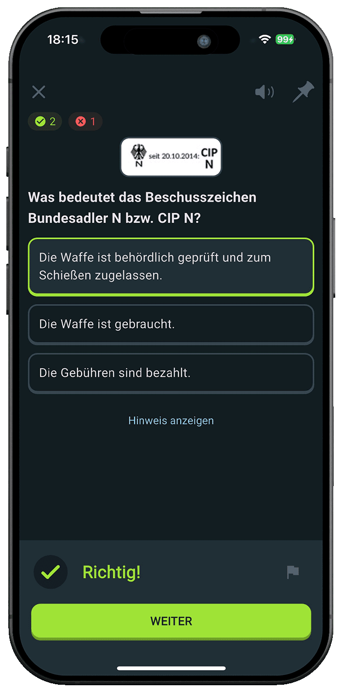Prüfungssimulation des Online-Kurses